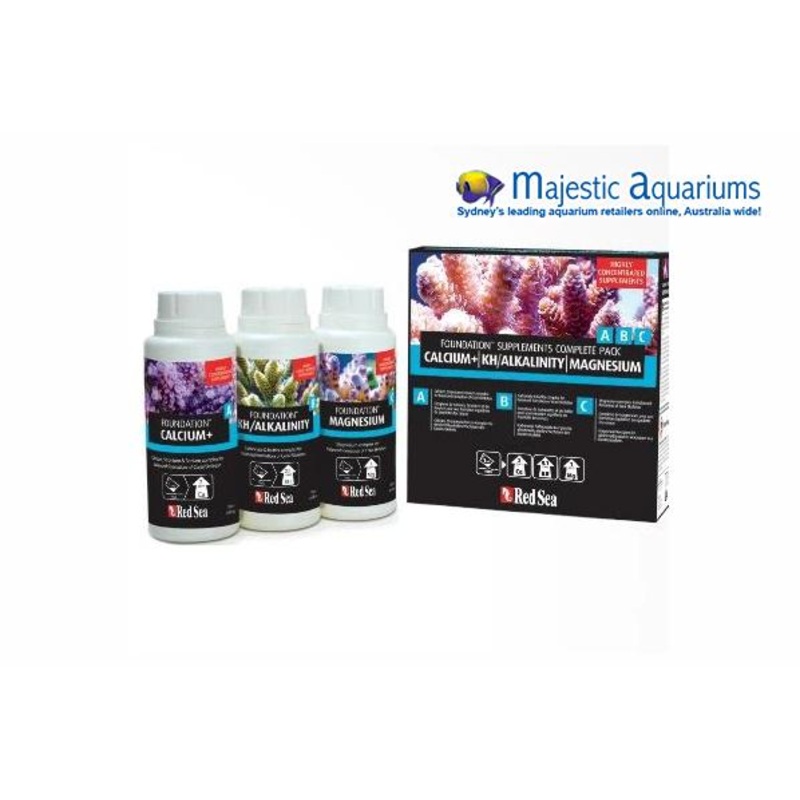 Red Sea Reef Care Reef Foundation abc  3 Pack 250ml ea