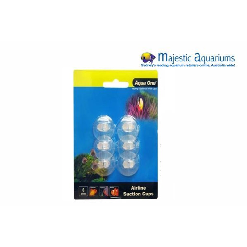 Aqua One Air Line Suction Cups 6pk