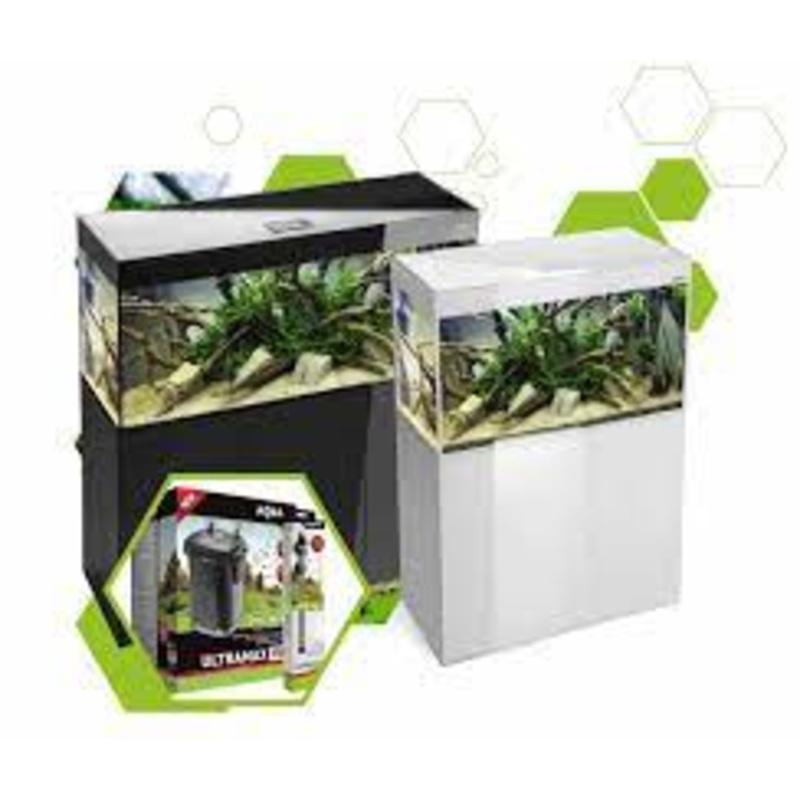 Aquael Glossy Aquarium Set Up - Freshwater Glossy 80 White