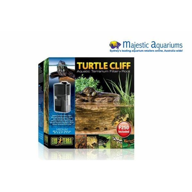 Exo Terra Turtle Rock Cliff Medium with Filter