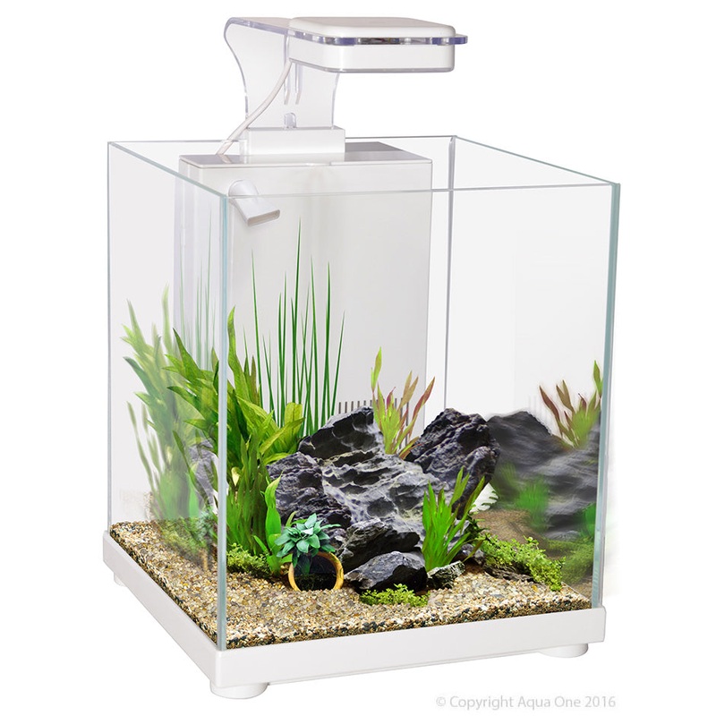 Sanctuary Aqua One Complete Betta Aquarium White