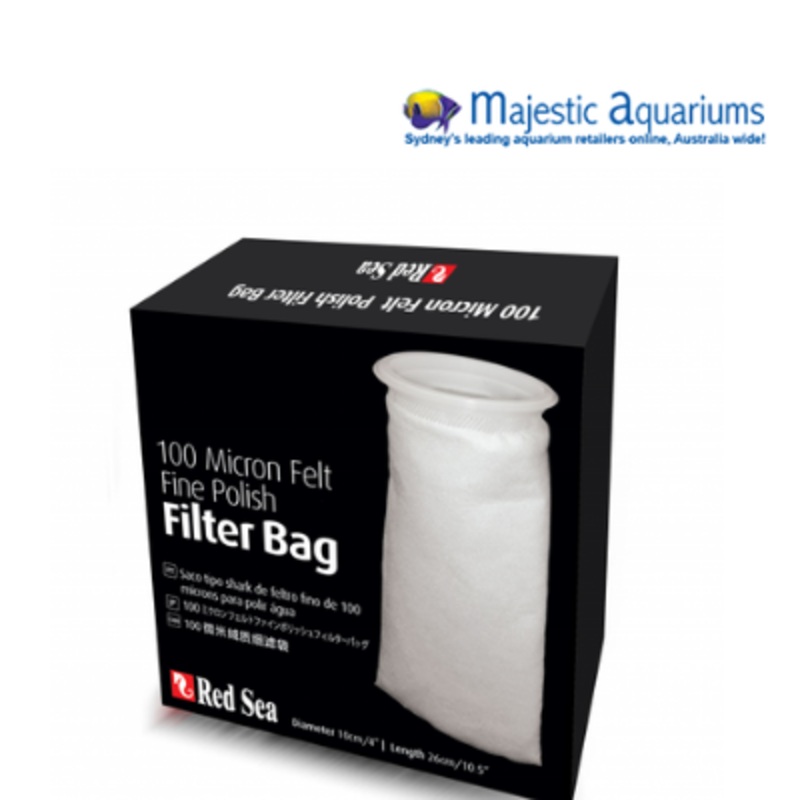 Red Sea Reefer 100 Micron Felt Fine Polish Filter Bag 100mm/260mm