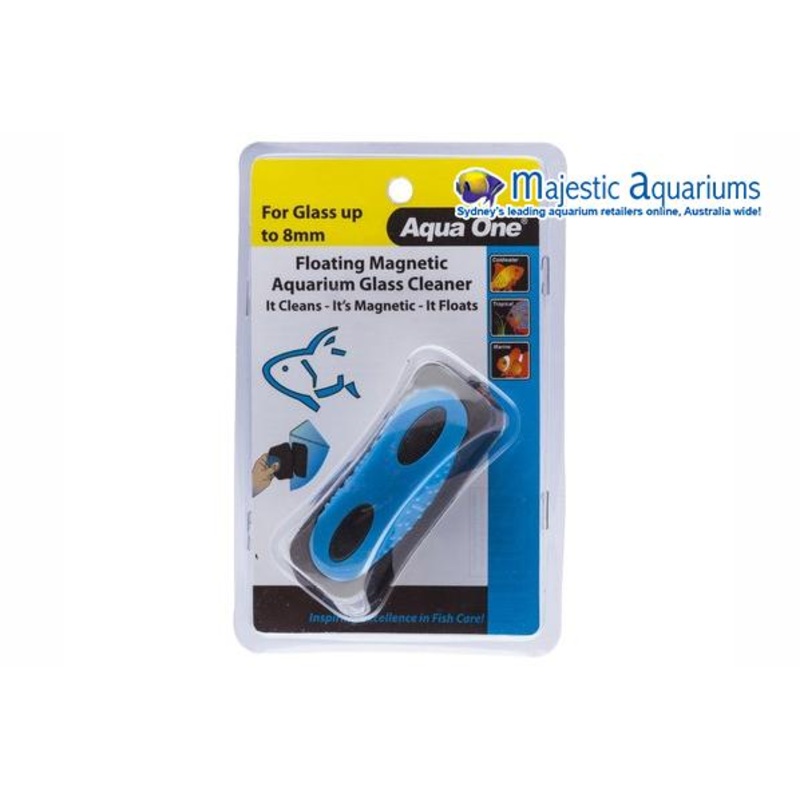 Aqua One Floating Magnet Cleaner Medium For Up 8mm Glass
