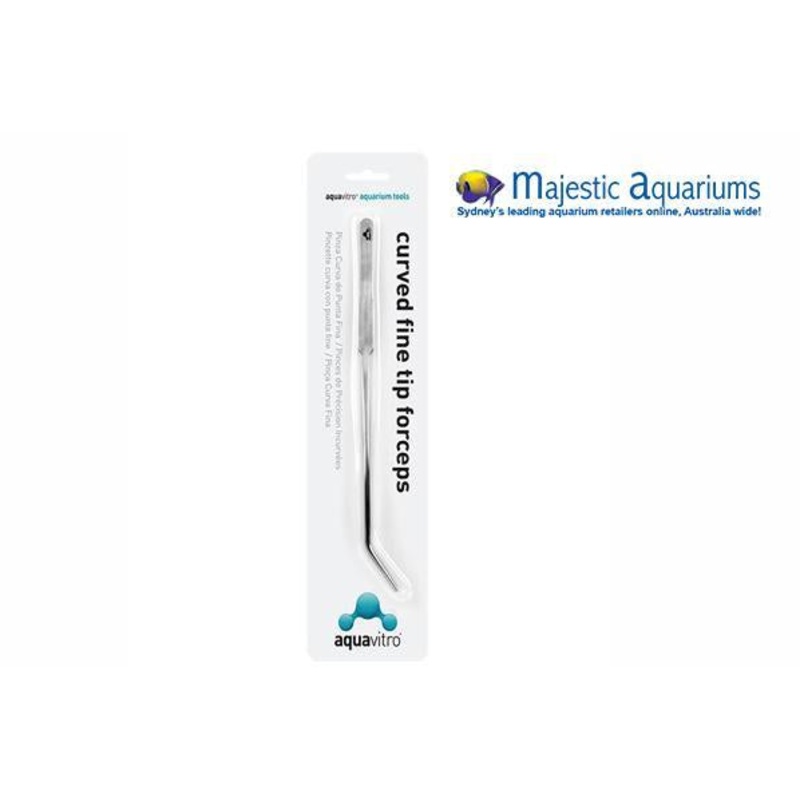 Curved Fine Tip Forceps 25cm Aquavitro
