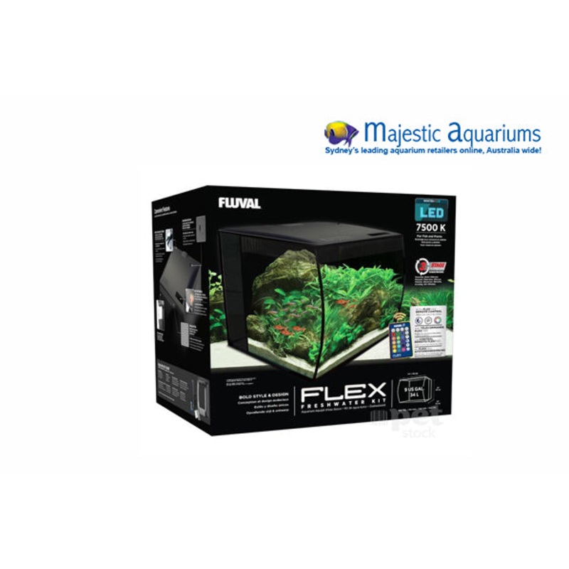 Fluval Flex Aquarium Unit 34ltr Black