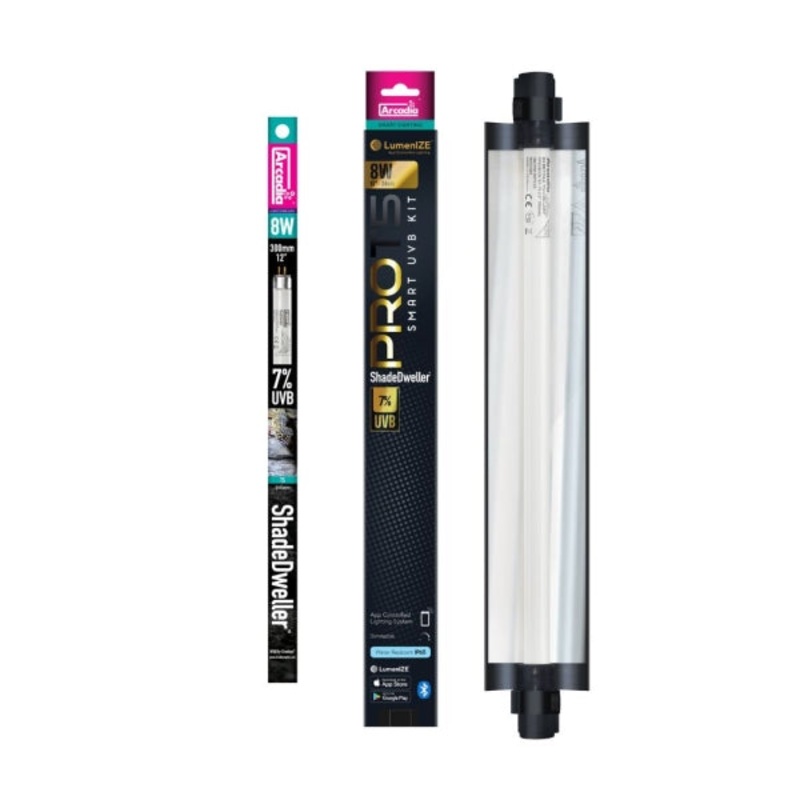 LumenIZE 8W Pro T5 UVB Kit + 7% UV-B ShadeDweller Lamp