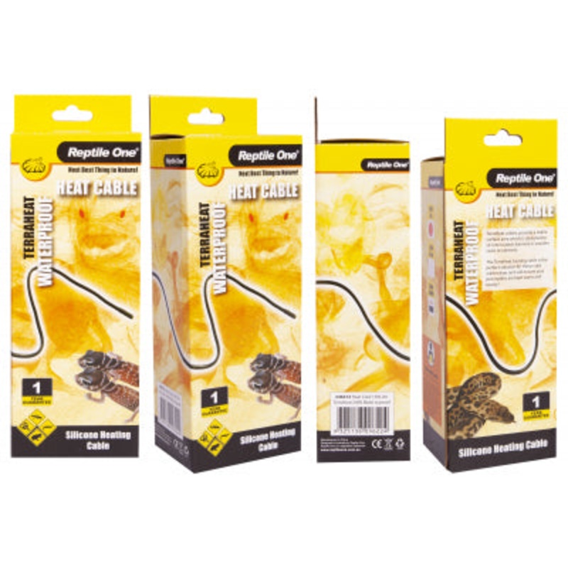 Reptile One Terraheat Heat Cord 240V Black Water Proof
