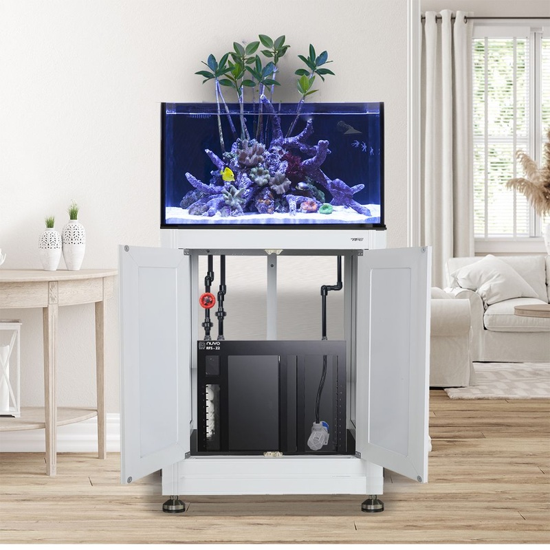 EXT 50 Gallon Lagoon Aquarium Complete Reef System  White