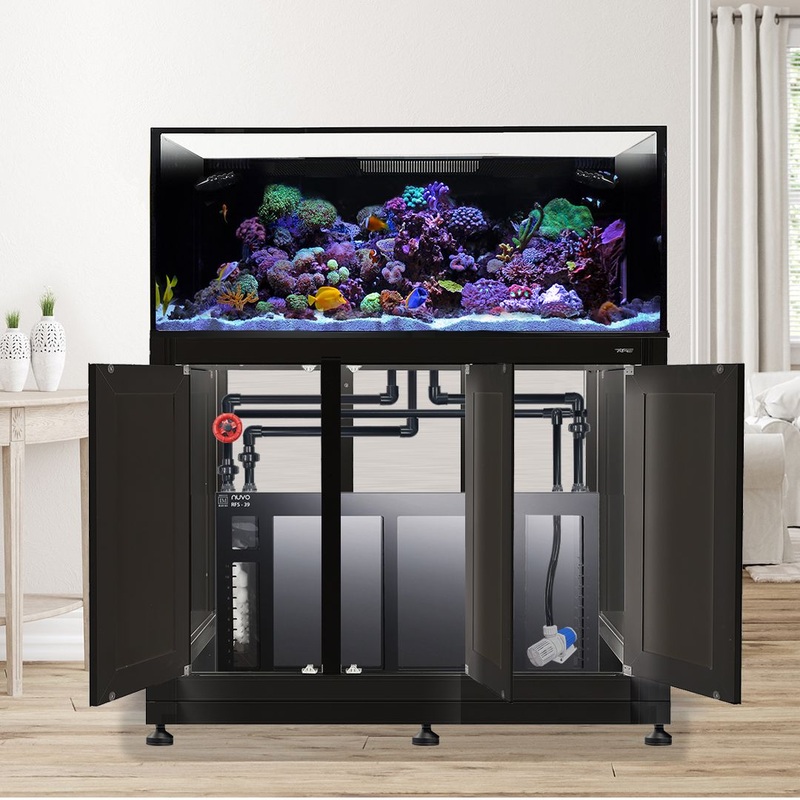 EXT 150 Gallon Lagoon Aquarium Complete Reef System  Black (Made to Order)
