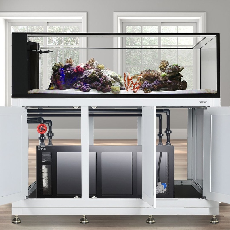 EXT 200 Gallon Peninsula Complete Reef System  White (Made to Order)