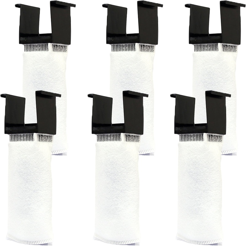 NUVO Aquarium 200 Micron Felt Filter Sock w/ Holder [Desktop] - 6 Pack