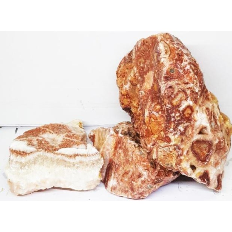 MOTTLED RED ROCK 15-25cm per kg