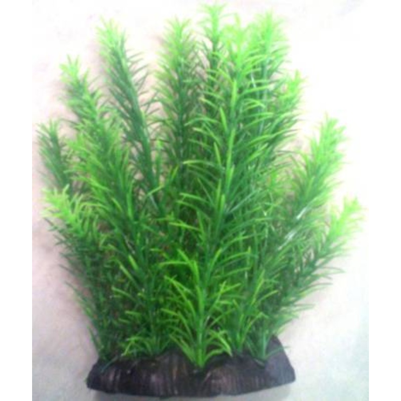 PLASTIC PLANT GREEN SPIKE LEAF