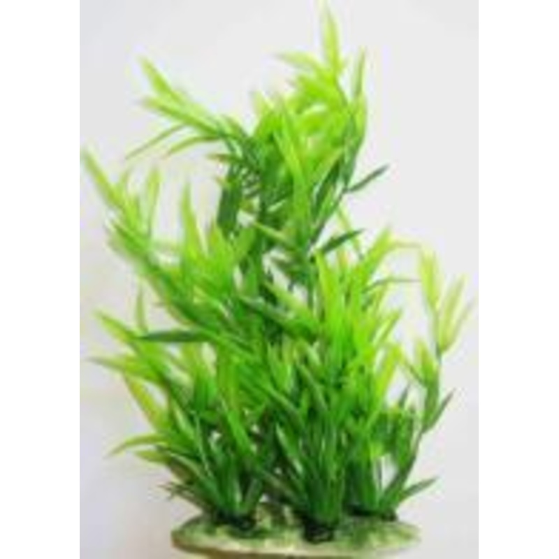 PLASTIC PLASTIC PLANT GREEN FIRE LEAFS   17cm