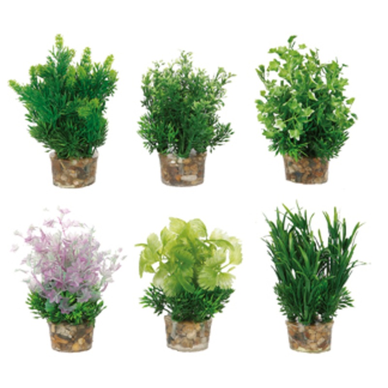 AQUARIUM PLANT PLASTIC ASSORTED