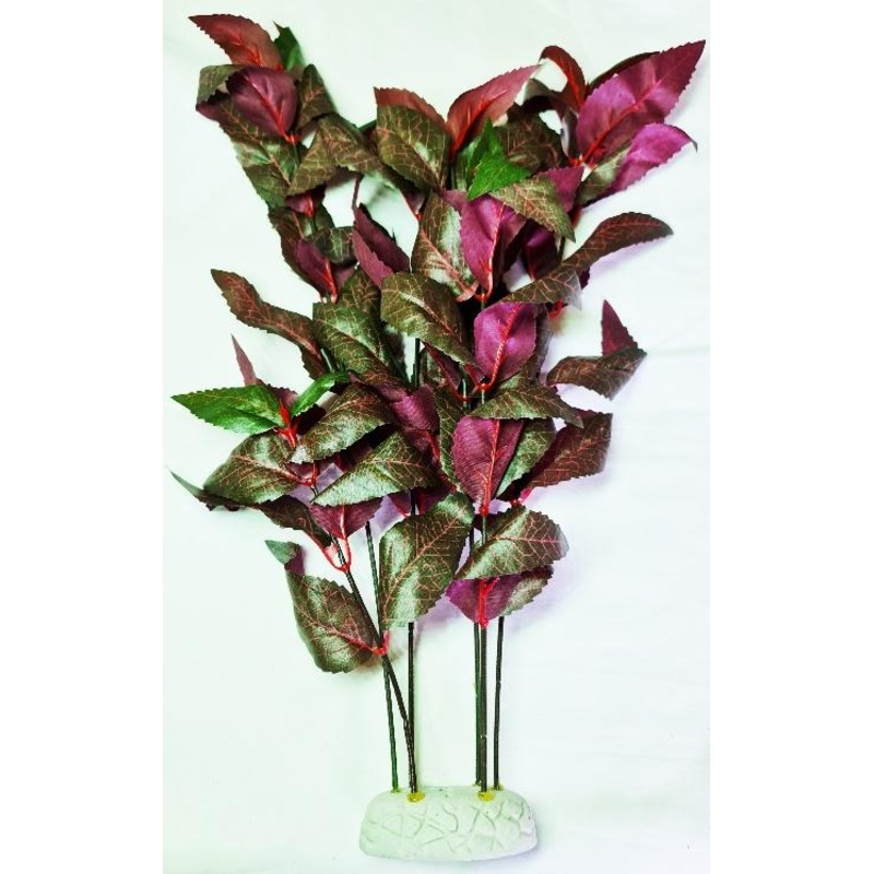SILK PLANTS GREEN & BROWN LEAF 20 50cm