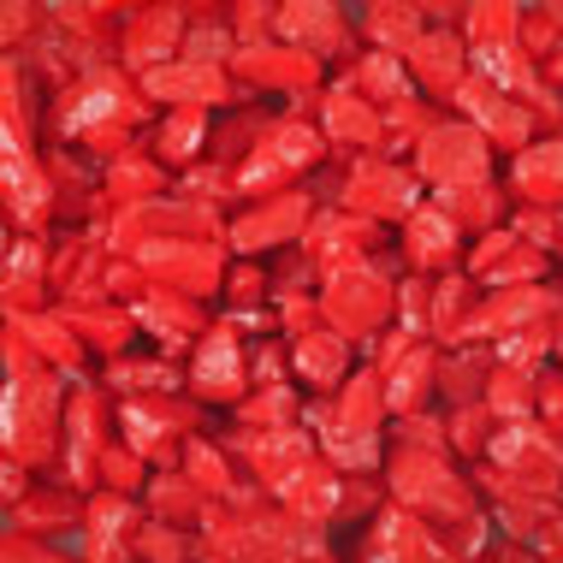 GRAVEL GLITTER NEON RED 1KG   4-7mm
