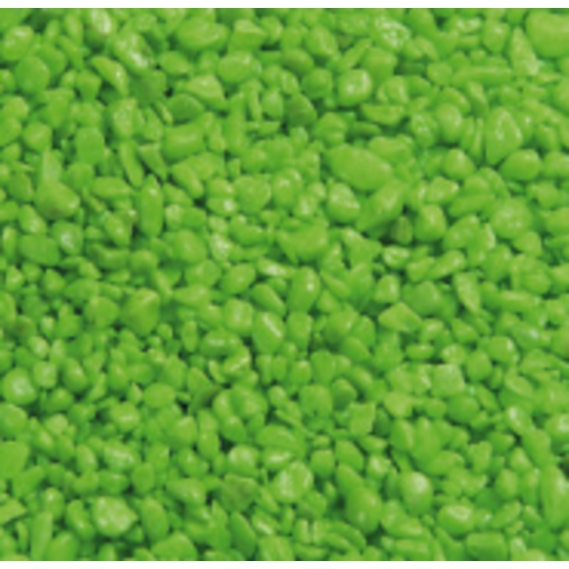 GRAVEL NEON GREEN 1KG   4-7mm