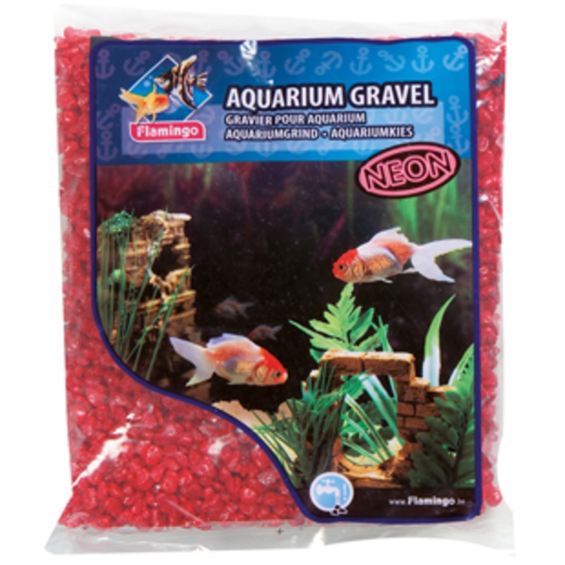 GRAVEL NEON RED  1KG 4-7mm