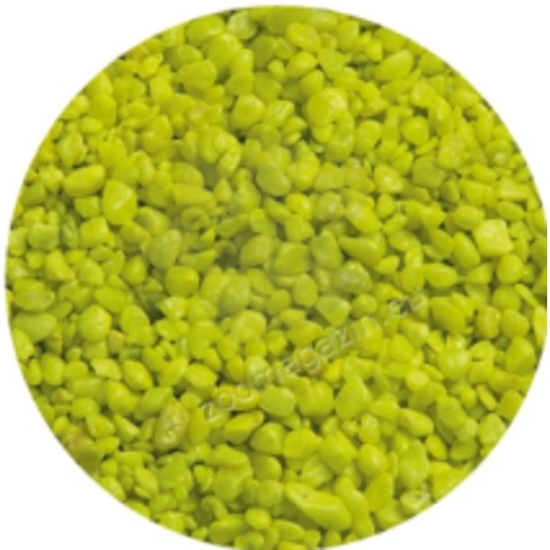 GRAVEL NEON YELLOW 1KG   4-7mm