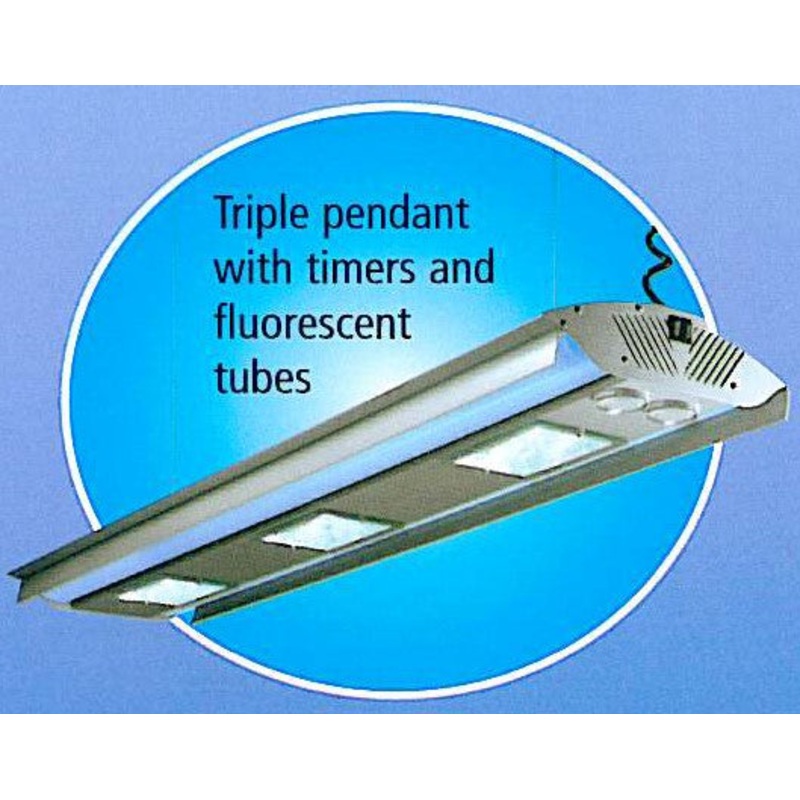 TRIPLE AQUARIUM PENDANT WITH TIMER