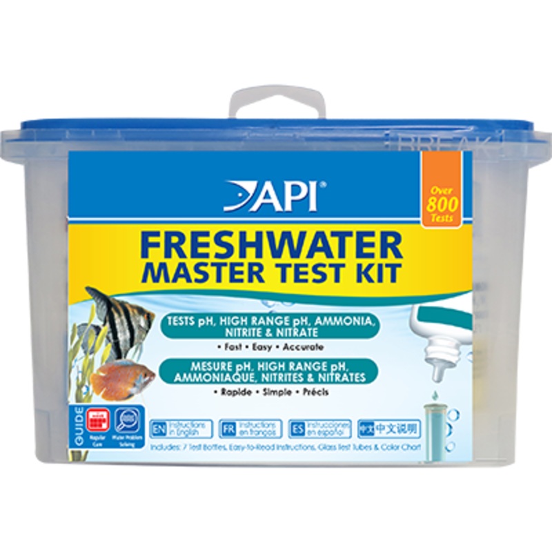 API Freshwater Master Test Kit - pH, High Range pH, Ammonia, Nitrite, Nitrate