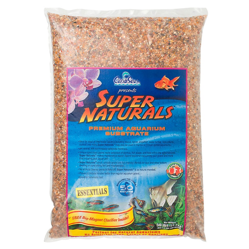 CaribSea Natural Essentials Freshwater Gravel Gemstone Creek 1/8-1/4" 20lb & 40lb