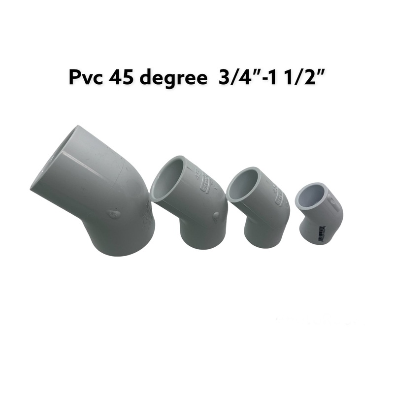 Plumbing Parts - 45 Degree PVC Elbow Slip 1/2"-1 1/2"