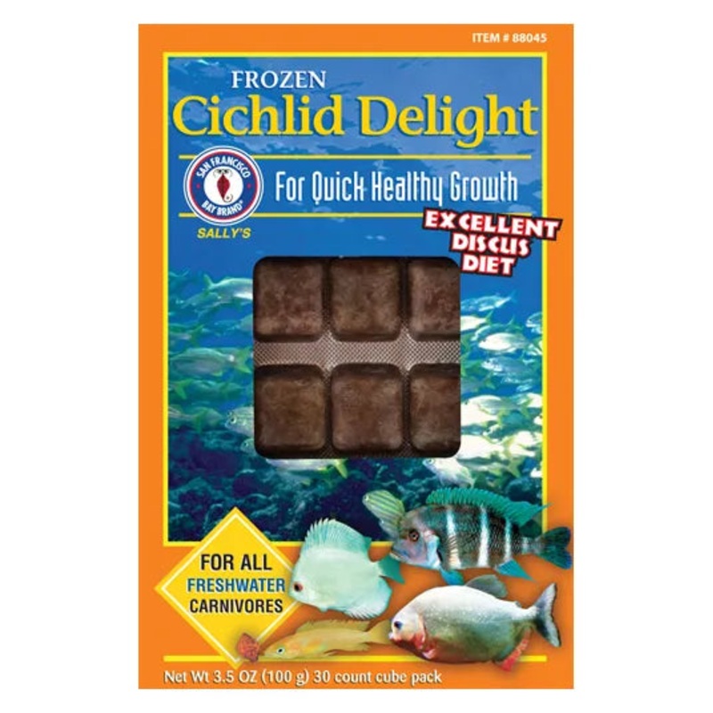San Francisco Bay Brand - Frozen Food - Frozen Cichlid Delight 30 cubs 3.5oz