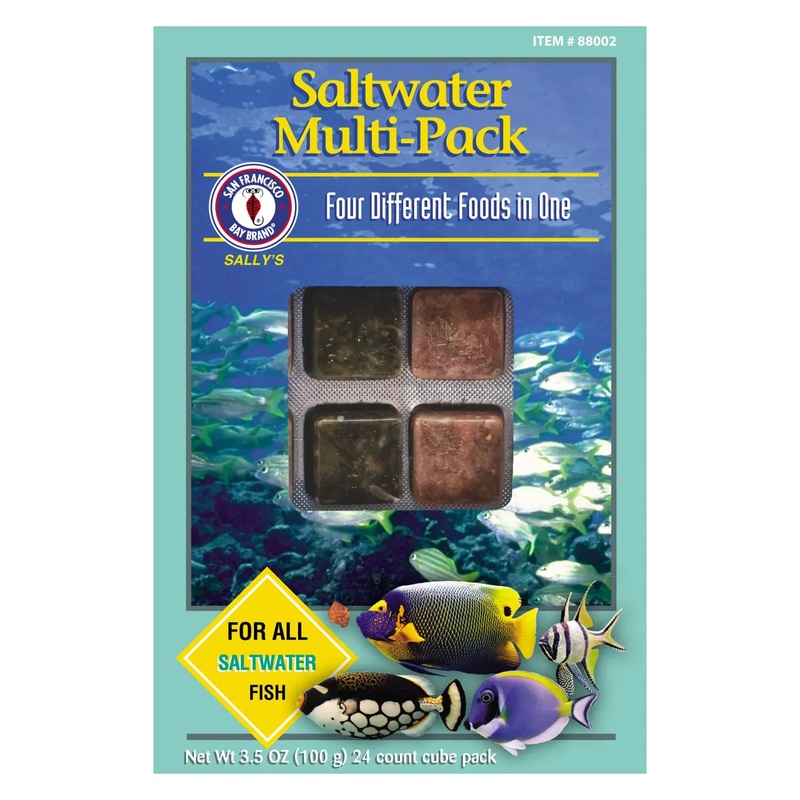 San Francisco Bay Brand - Frozen Food - Frozen Saltwater Multi-Pack 3.5oz Cubes