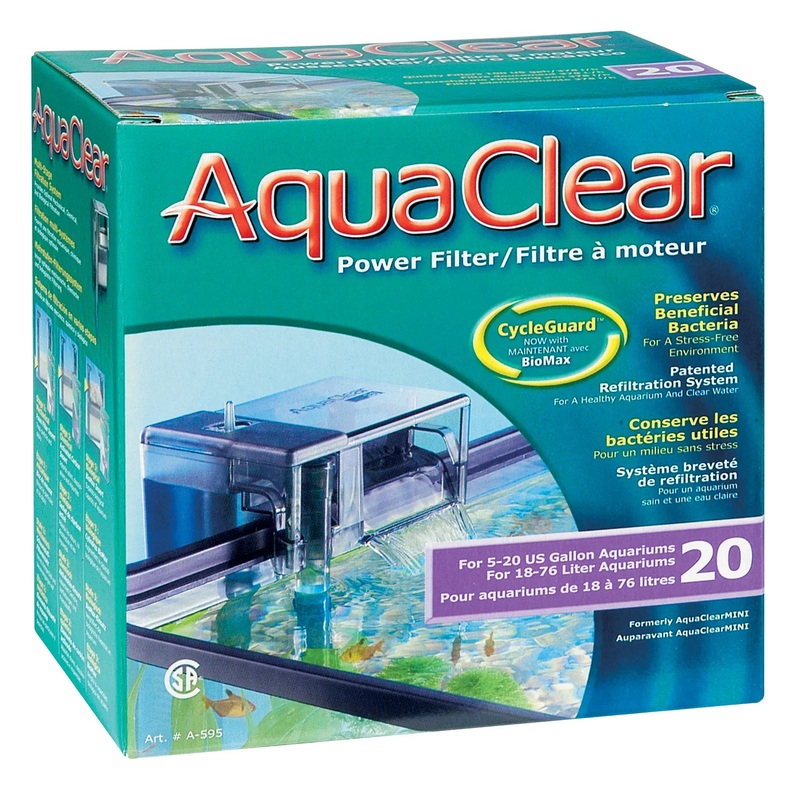 AquaClear 20 Power Filter - 76 L (5-20 US gal.) A595