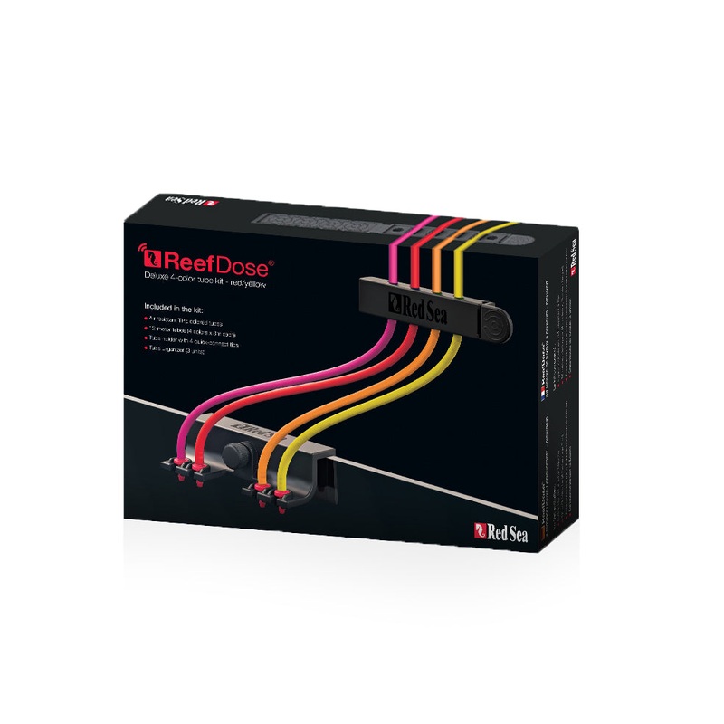 Red Sea - ReefDose - Deluxe 4 Color Tube Kit Red/Yellow, Blue/Green