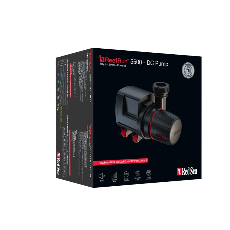 Red Sea ReefRun DC Return Pump, 5500, 7000, 9000 - Requires Dual Controller (Not Included)