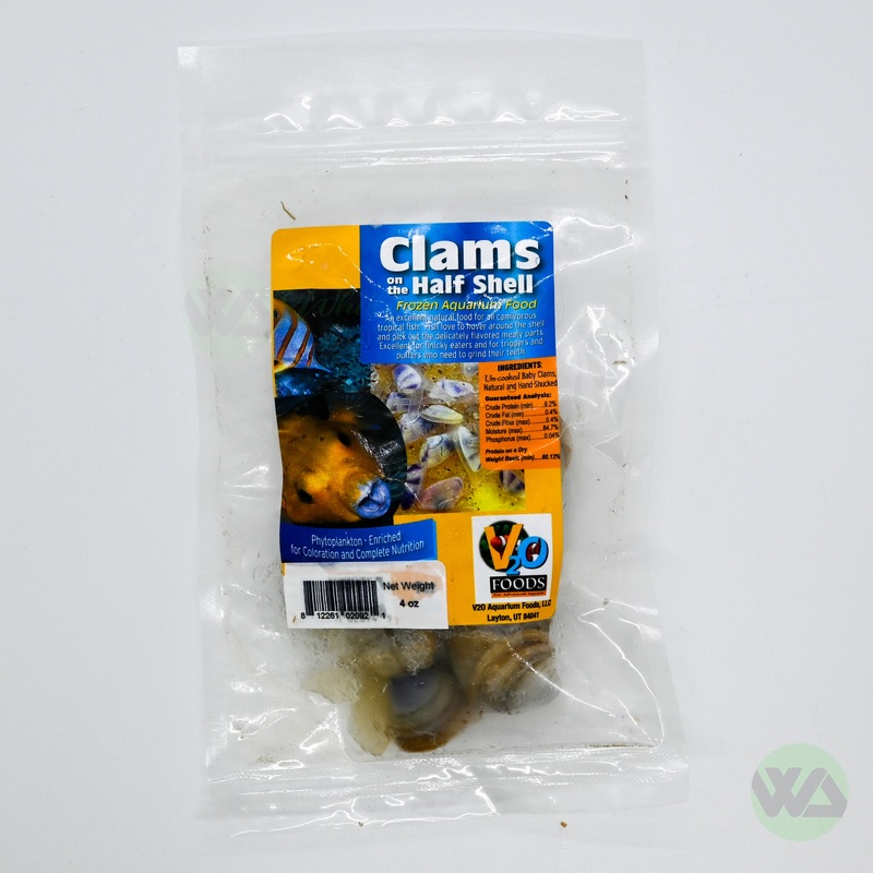 V2O Foods - Frozen Food - Clams on the Half Shell 4oz