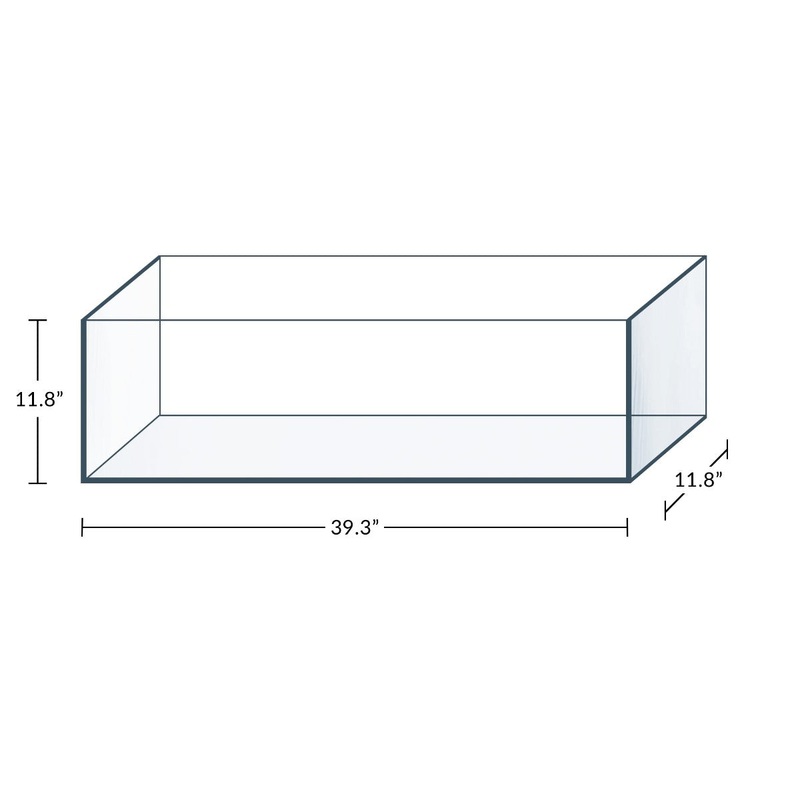 IceCap 11.5 Gallon Trimless Bookshelf Aquarium