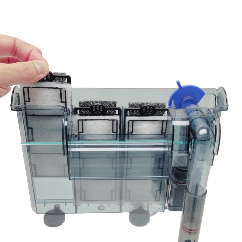 LIFEGARD HOF-30 Triple Capacity Slim Design Hang on Filter for up to 30 Gallon Tank