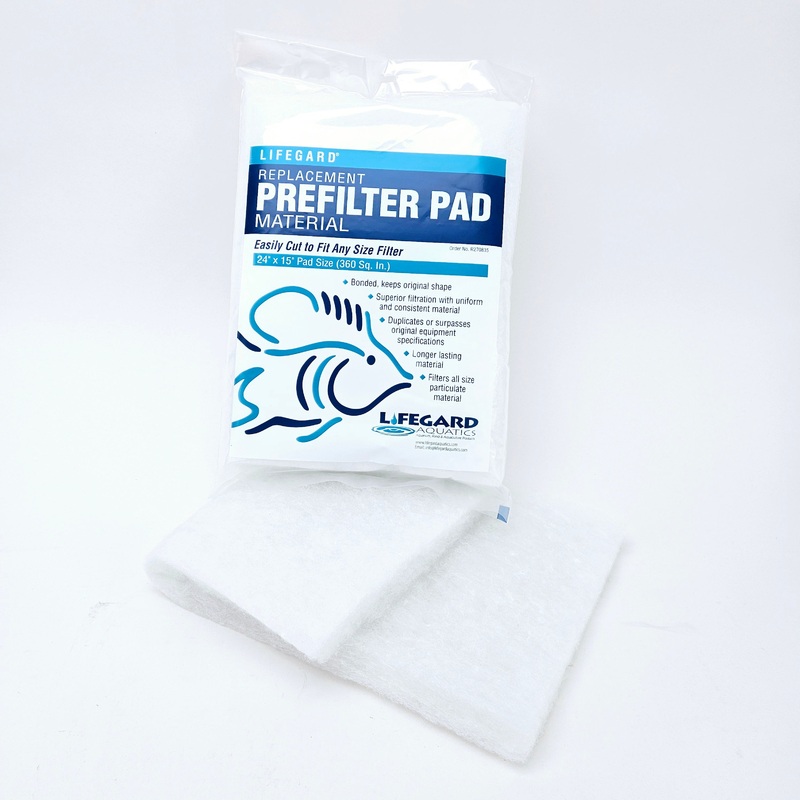 Lifegard Aquatics BONDED FILTER PAD Prefilter, 24" x 15" Pad Size (360 sq. in.) Bagged.