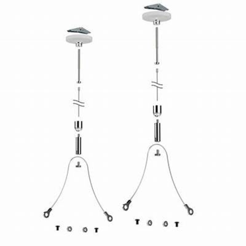 AquaIllumination EXT Single Module Hanging Kit - Black