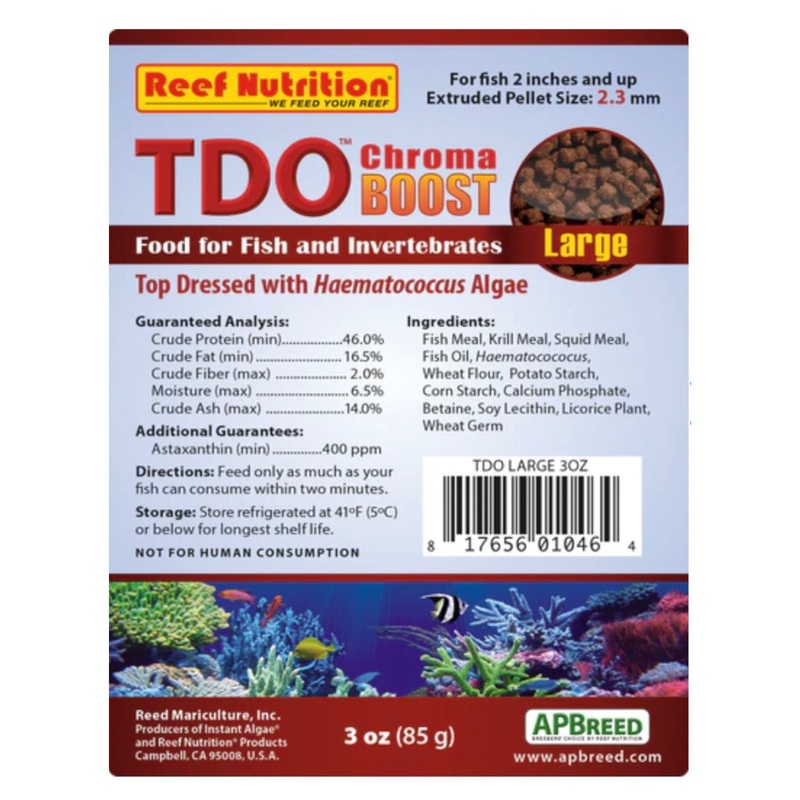 TDO Chroma Boost Pellet  3oz/Large