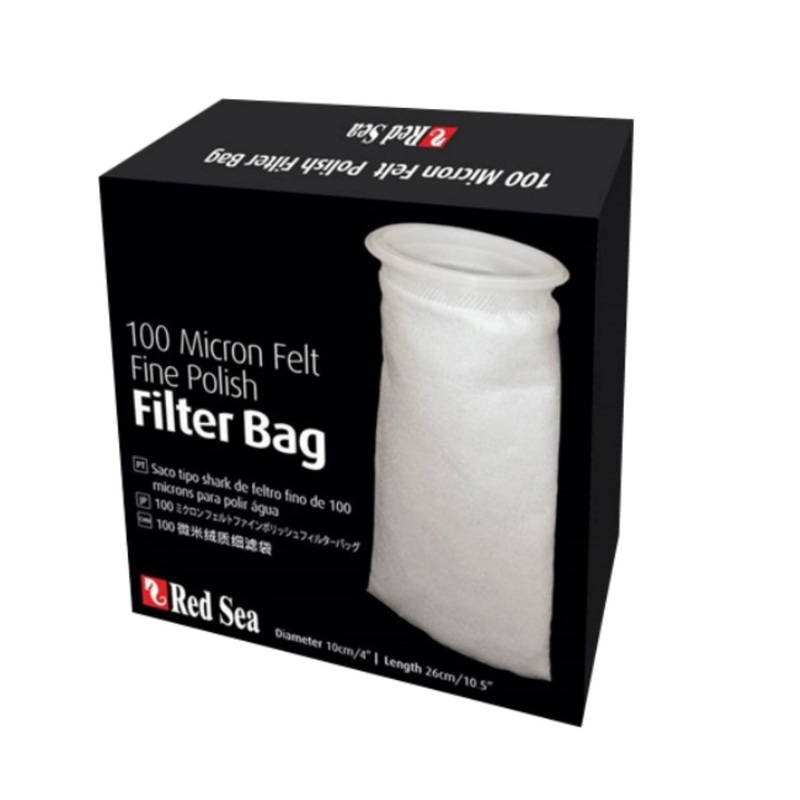 Red Sea Felt Fine Polish Filter Bag 100 Micron 4"x10.5"