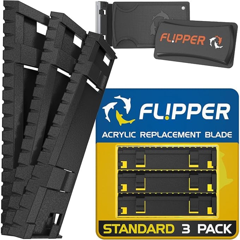 Flipper Stadard Acrylic (ABS) Replacement Blades | 3pk