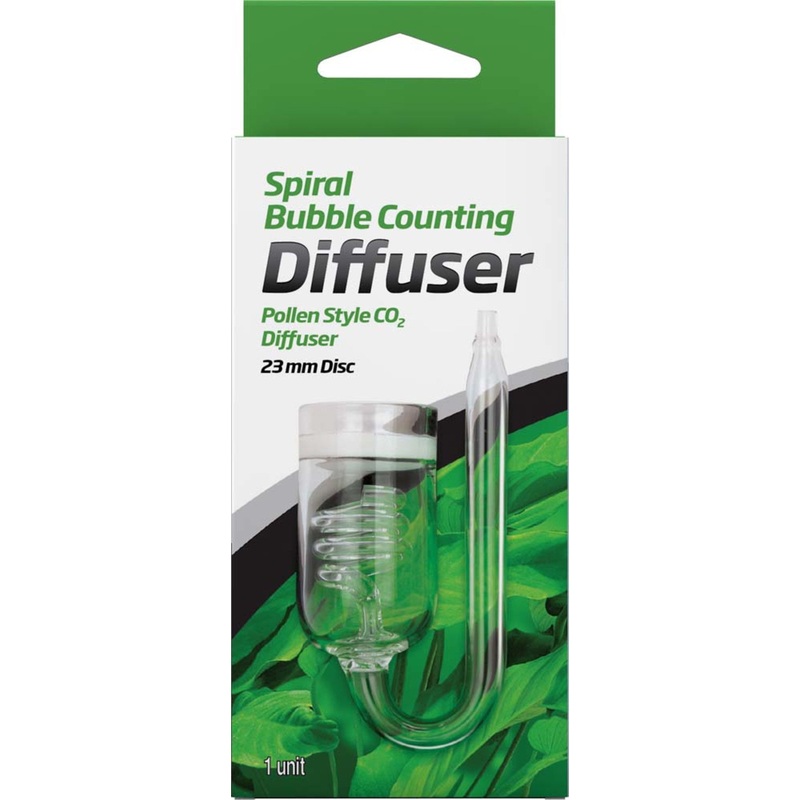 Seachem Laboratories Pollen Style CO2 Spiral Bubble Counting Diffuser 23MM