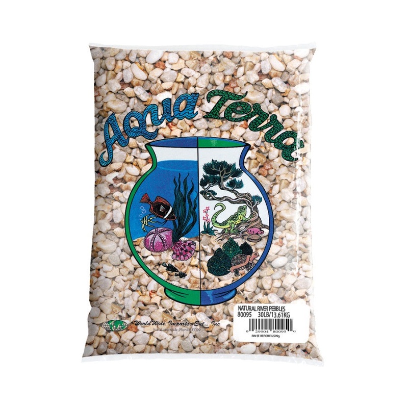 Aqua Terra Premium Fresh Water River Pebbles Aquarium Gravel