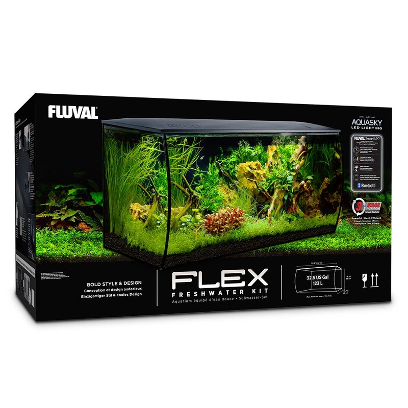 FLEX AQUARIUM KIT - BLACK - 123 L (32.5 US GAL)