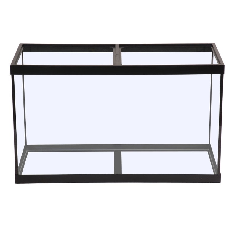 Marineland Standard Rectangular Aquarium Tank Clear Silicone, Black Trim