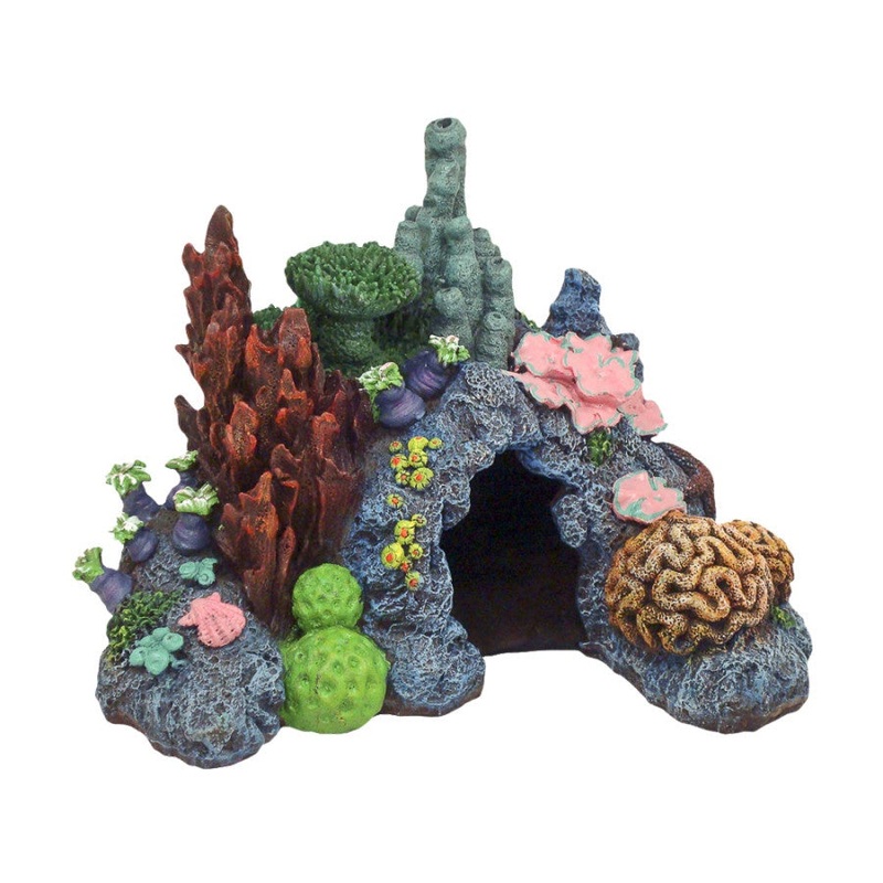Blue Ribbon Pet Products Exotic Environments Caribbean Living Reef Aquarium Ornament