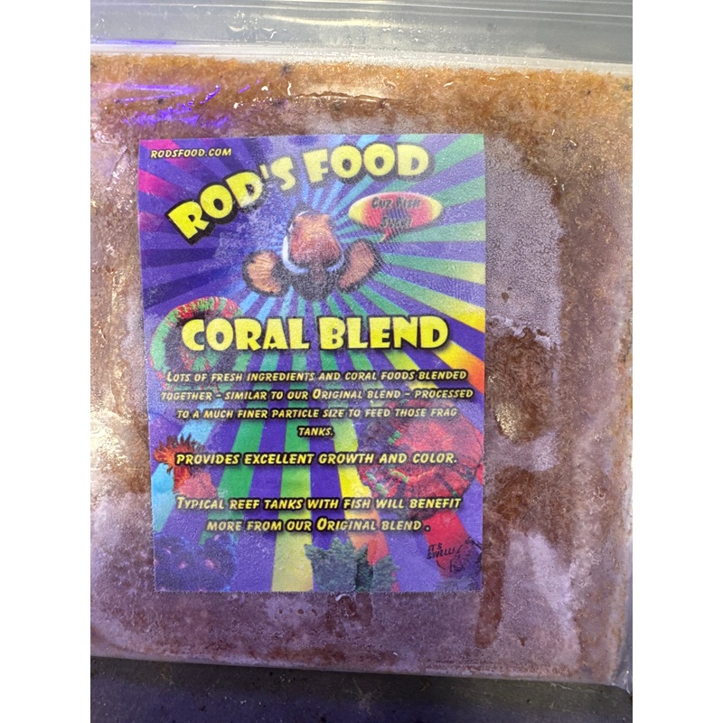 Rod's Food - Coral Blend - 2 oz. (4x4 flat pack)