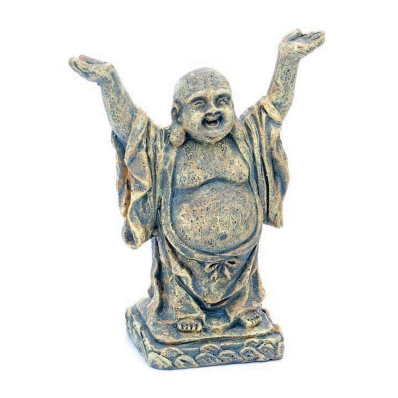 Standing Buddha Aquarium Statue Grey, 1ea/2 in, Mini