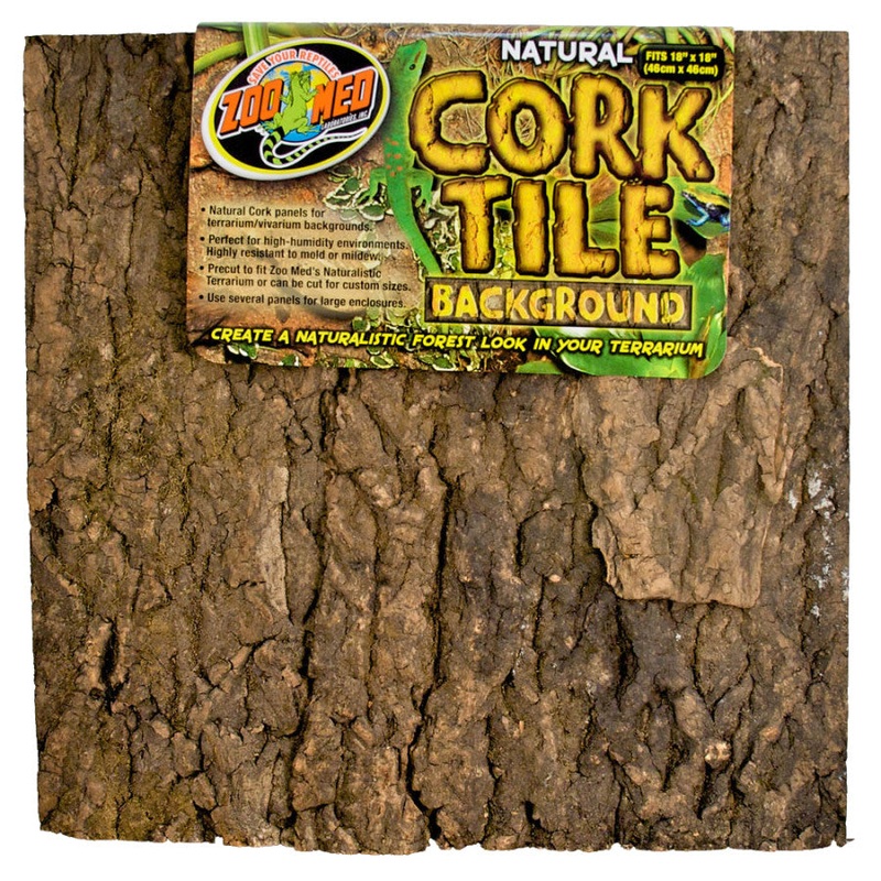 Zoo Med Natural Cork Tile Background