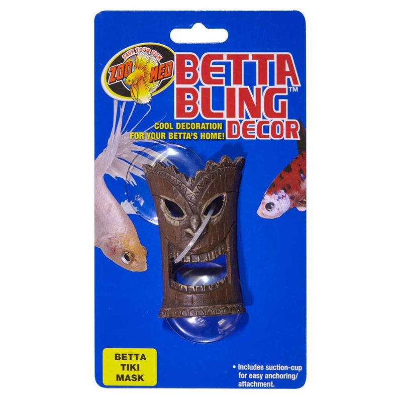 Zoo Med Betta Bling Tiki Mask Aquarium Ornament